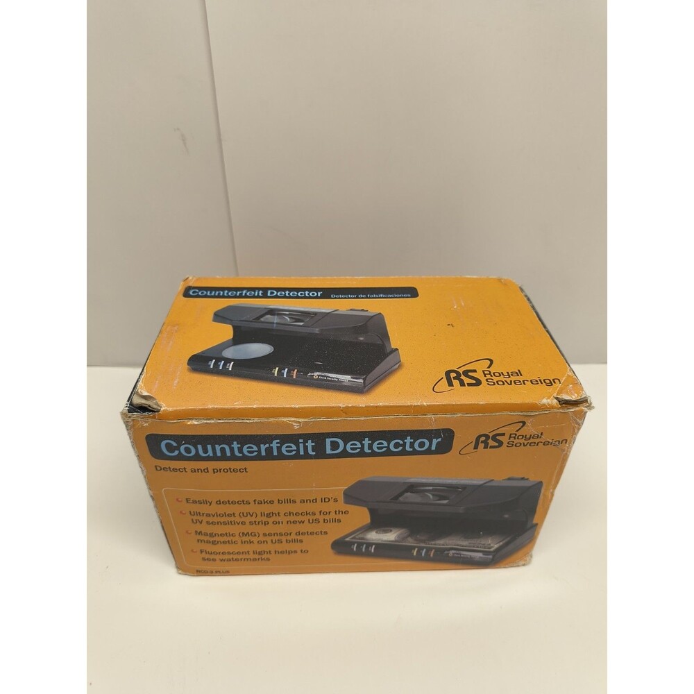ROYAL SOVEREIGN RCD-3 PLUS Counterfeit Detector-New Open Box